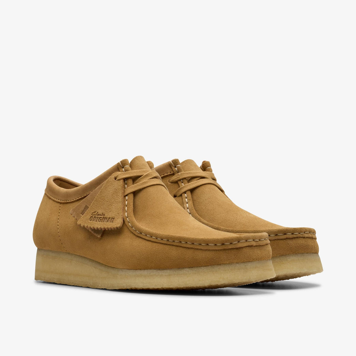 Clarks Originals Wallabee Men's Mid Tan Suede 26180198 — sole view