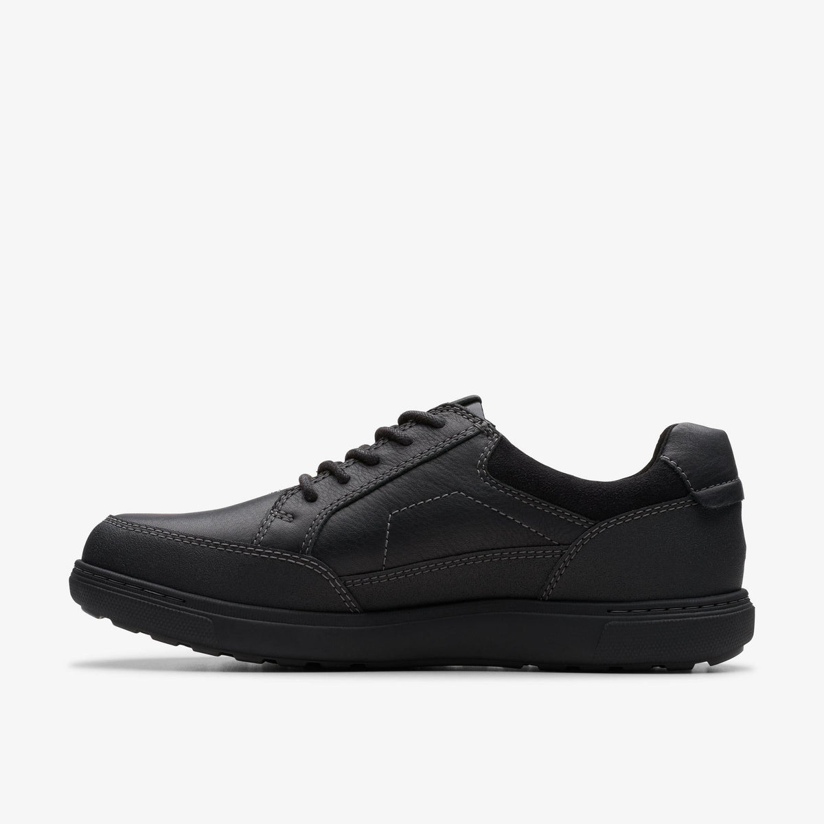 Clarks Mapstone Lo GTX Men's Black Leather 26180265 — side view