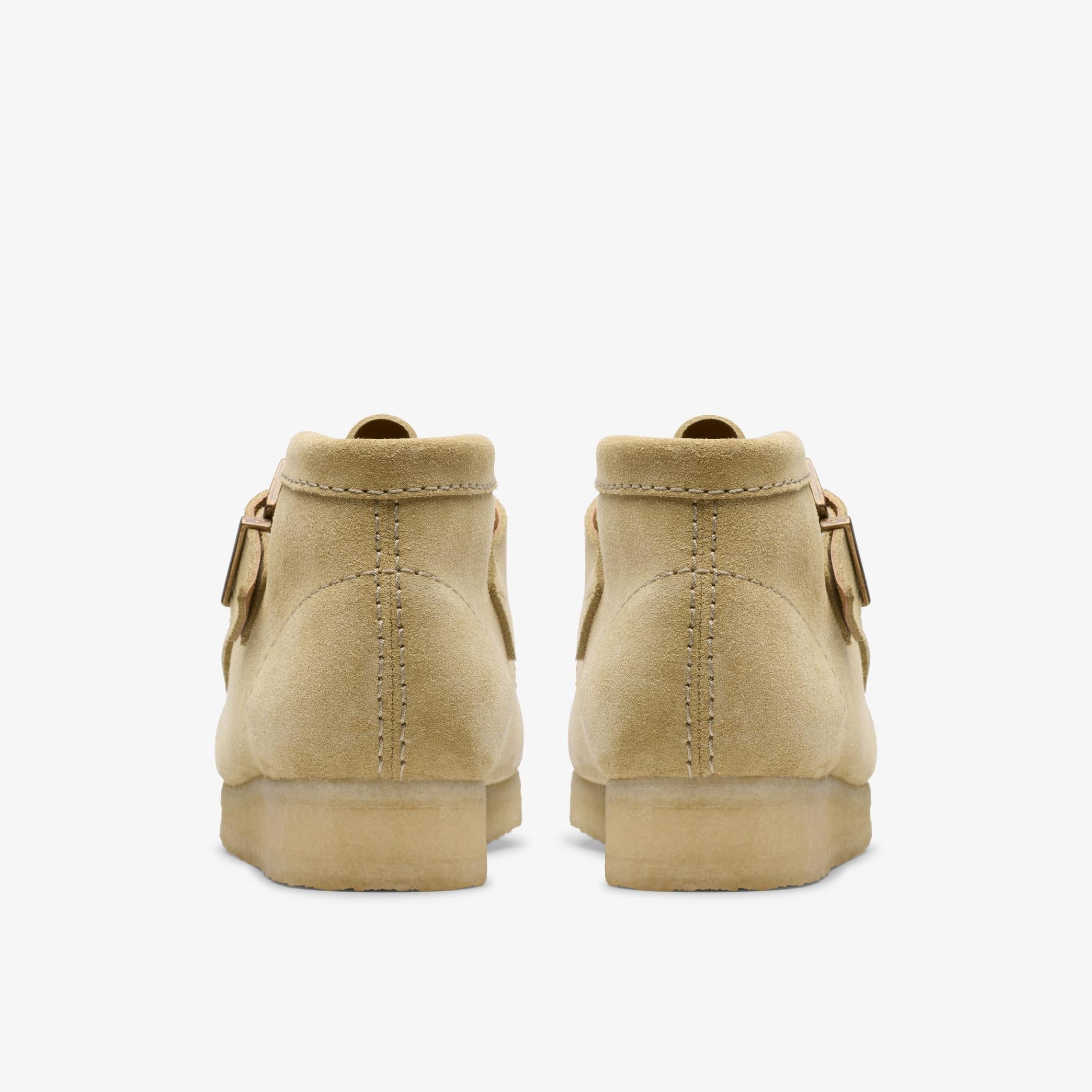 Clarks Wallabt Buckle Women's Maple Sued Shoes
