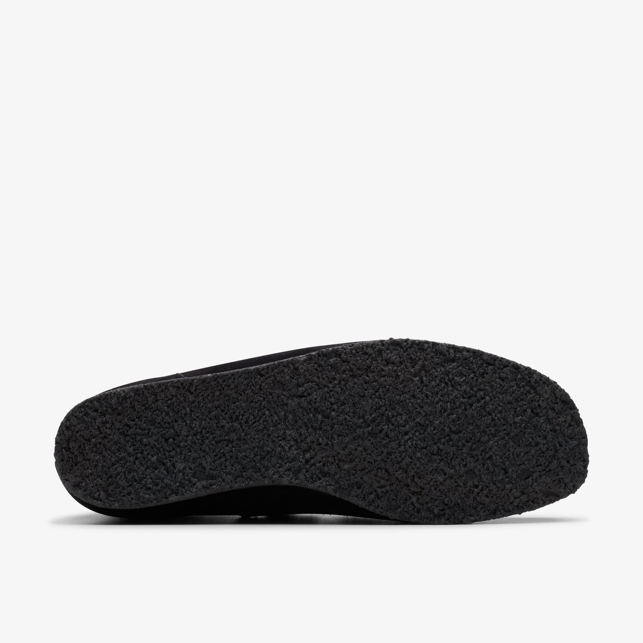 Clarks Wallabt Buckle Women's Black Suede Shoes