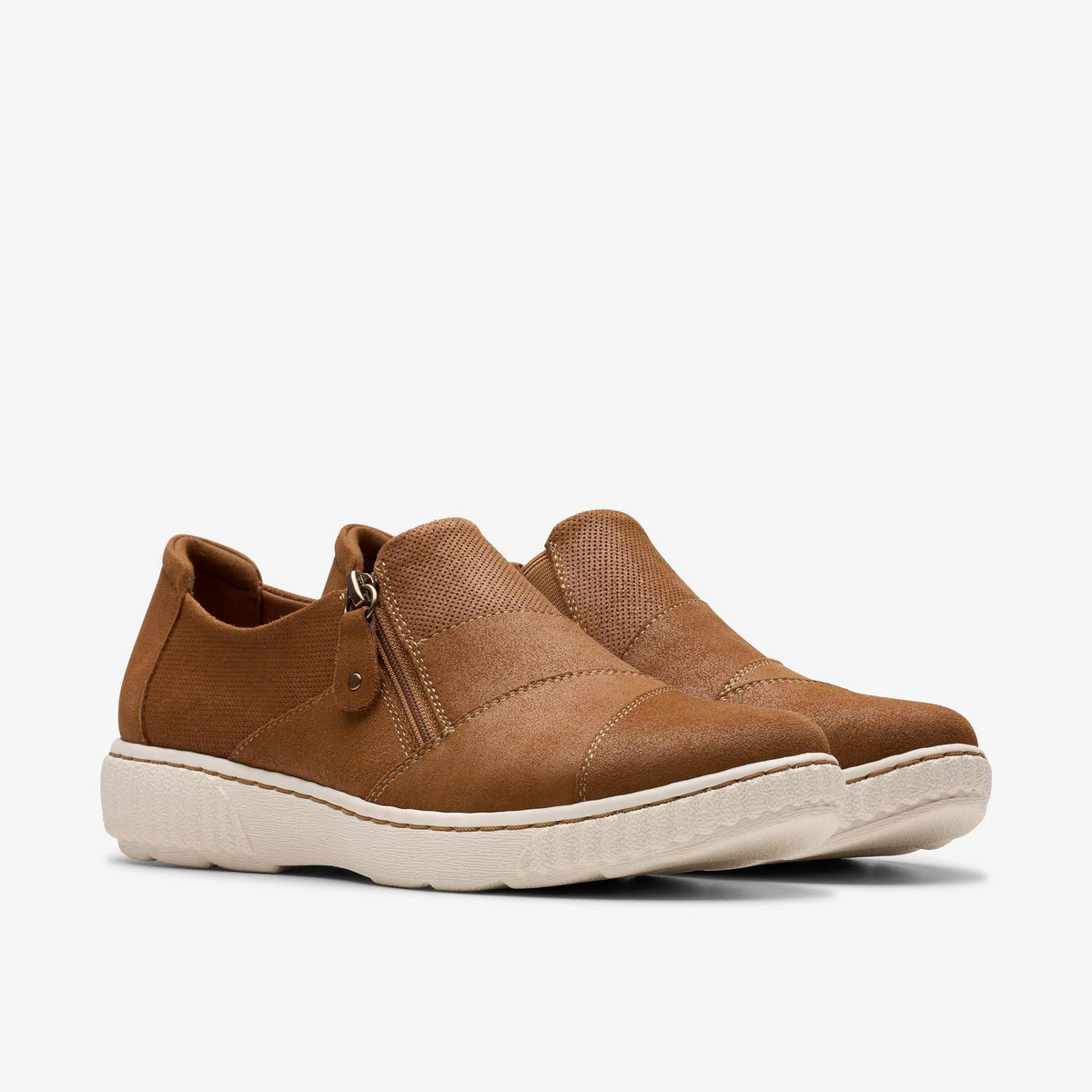 Clarks Caroline Grace Women's Tan Suede 26180464 — sole view