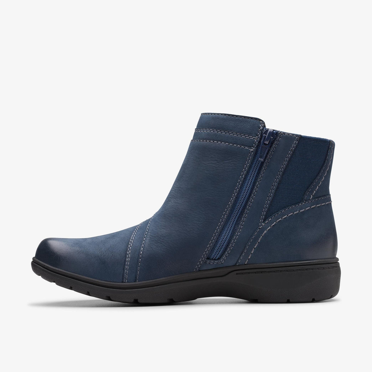 Clarks Carleigh Style Women's Navy Nubuck 26180601 — side view