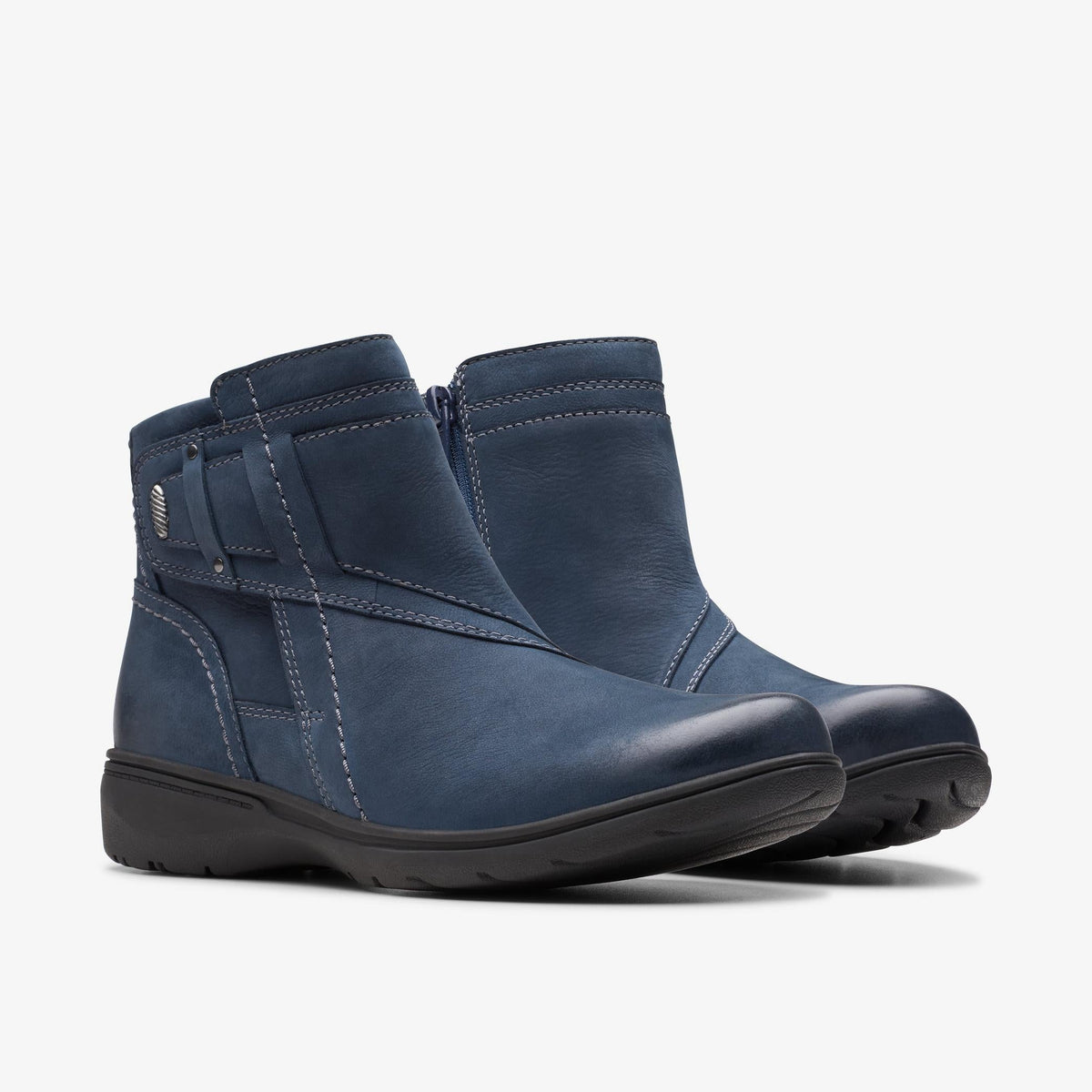 Clarks Carleigh Style Women's Navy Nubuck 26180601 — sole view