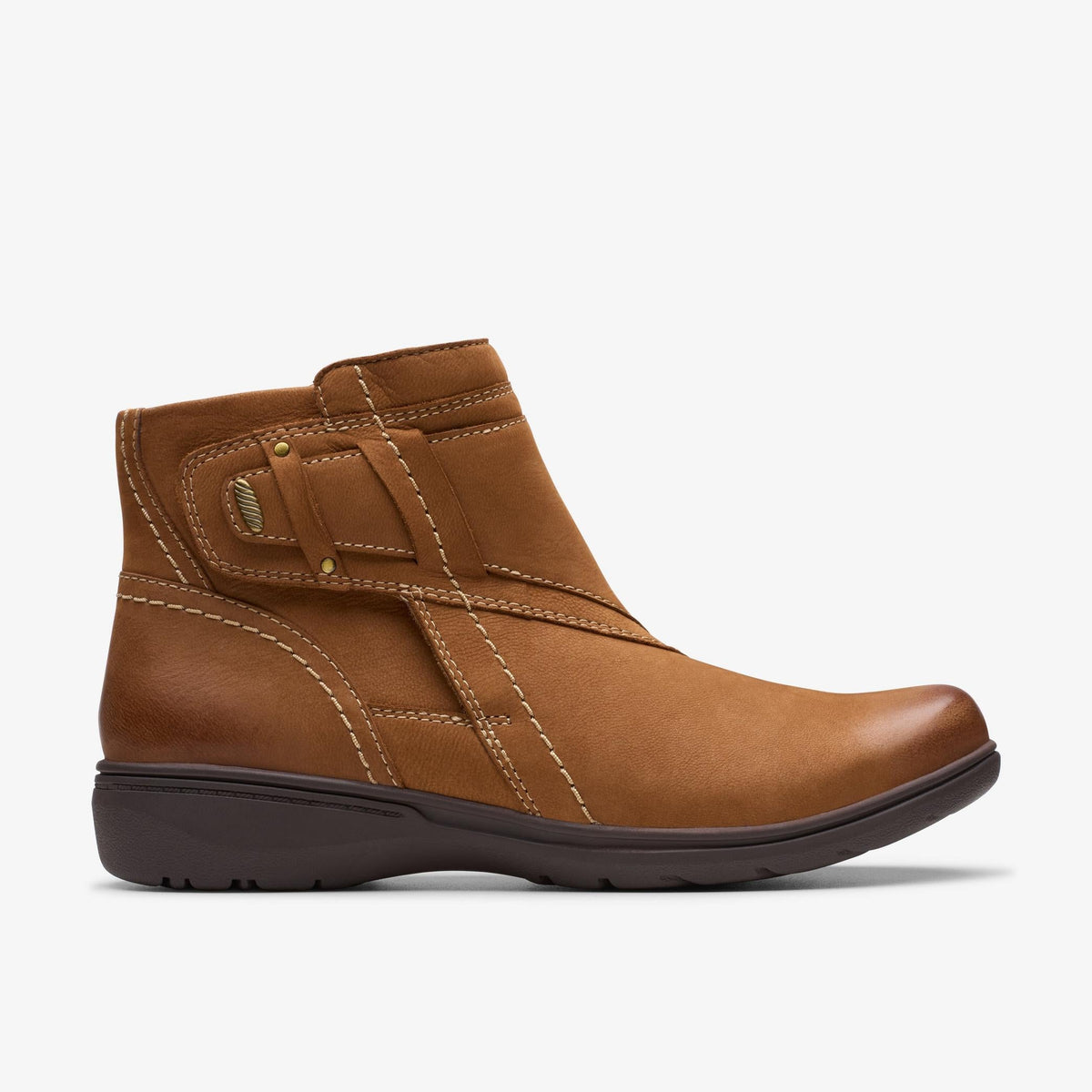 Clarks Carleigh Style Women's Dark Tan Nubuck 26180602