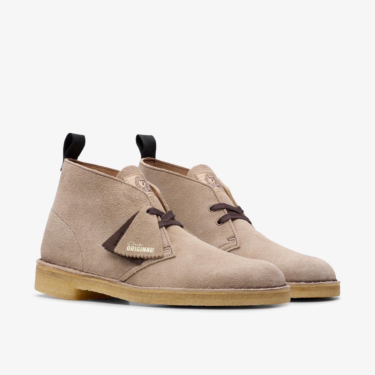 Clarks Originals Desert Boot 'Wolf Suede' Men's Wolf 26180643 — sole view