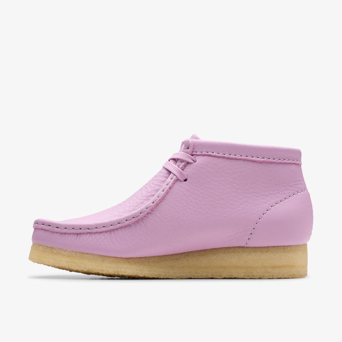 Clarks Originals Wallabee Boot Women's Mauve Leather 26180648 — side view