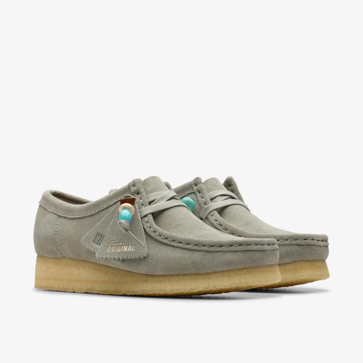 Clarks Originals Wallabee Women's Sage Suede 26180656 — sole view