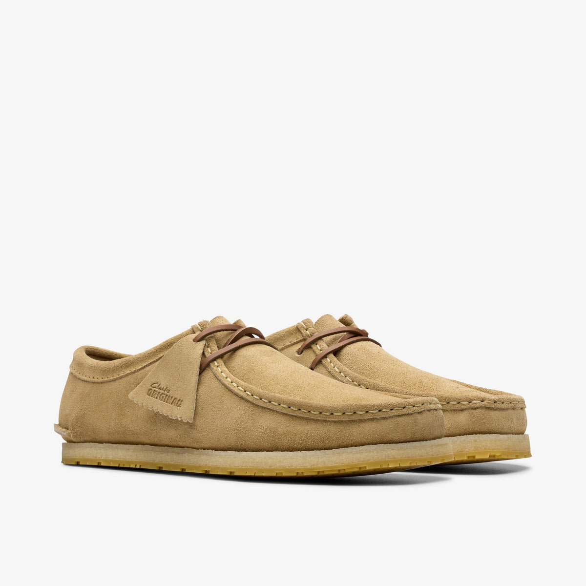 Clarks Godney Lace Men's Dark Sand Suede 26180758 — sole view