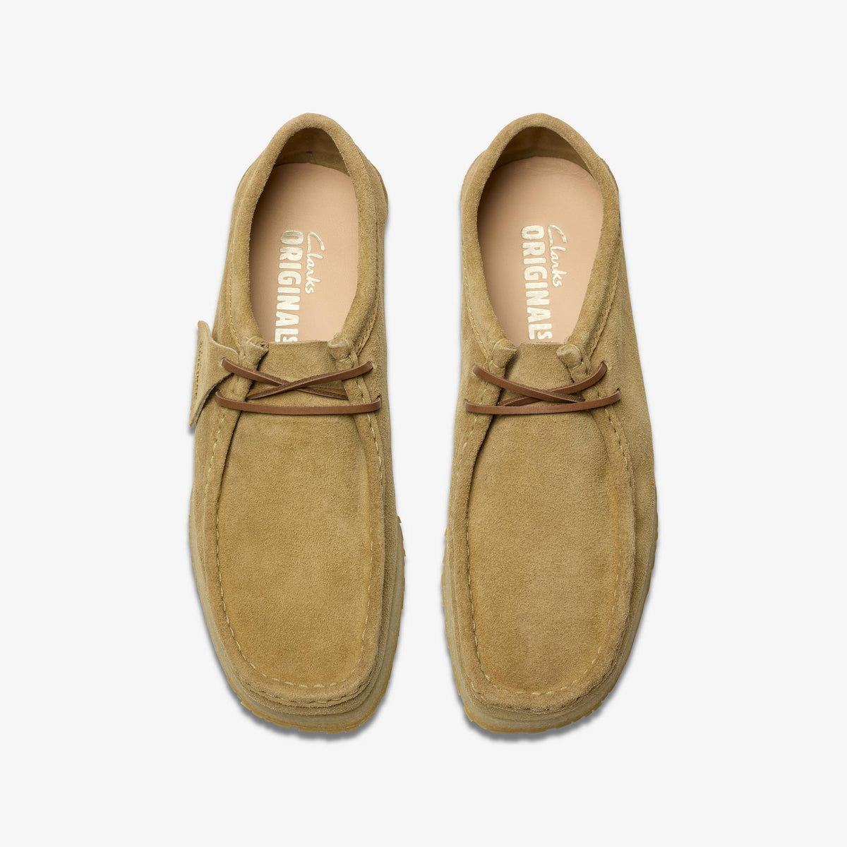 Clarks Godney Lace Men's Dark Sand Suede 26180758 — top view