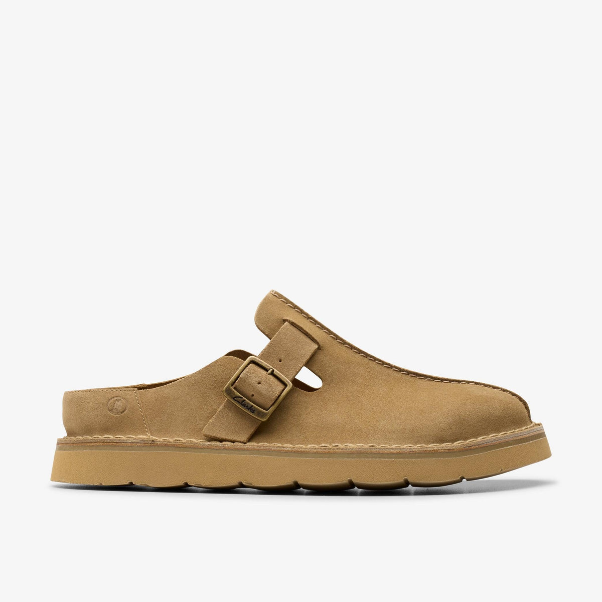 Clarks Solsbury Mule Men's Dark Sand Suede 26180882