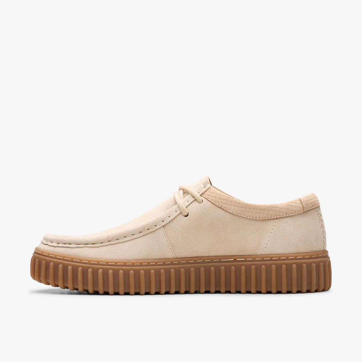 Clarks Torhill Lo Men's Ecru Suede 26180906 — side view