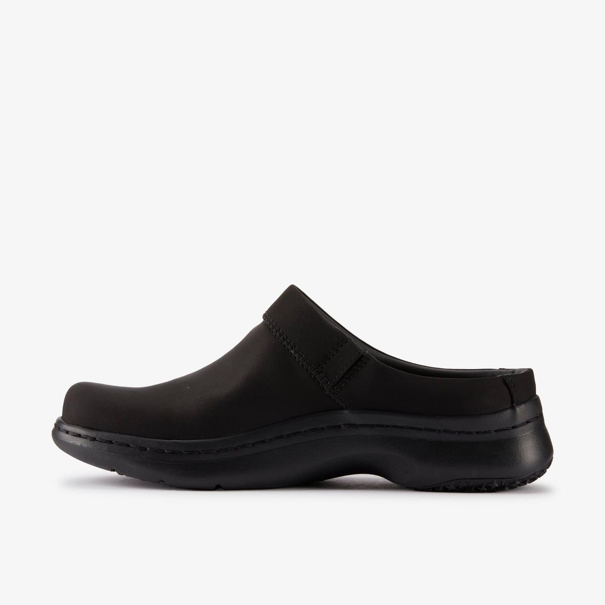 Clarks Originals x Martine Rose Clog 2 Women's Black Text Textile 26180946 — side view