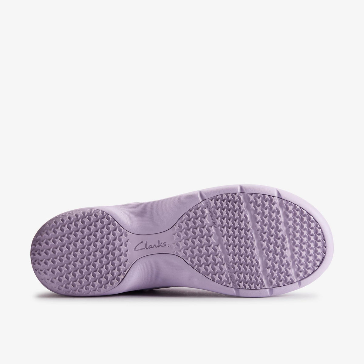Clarks Originals x Martine Rose Clog 2 Women's Lilac Text Textile 26180947 — rear view