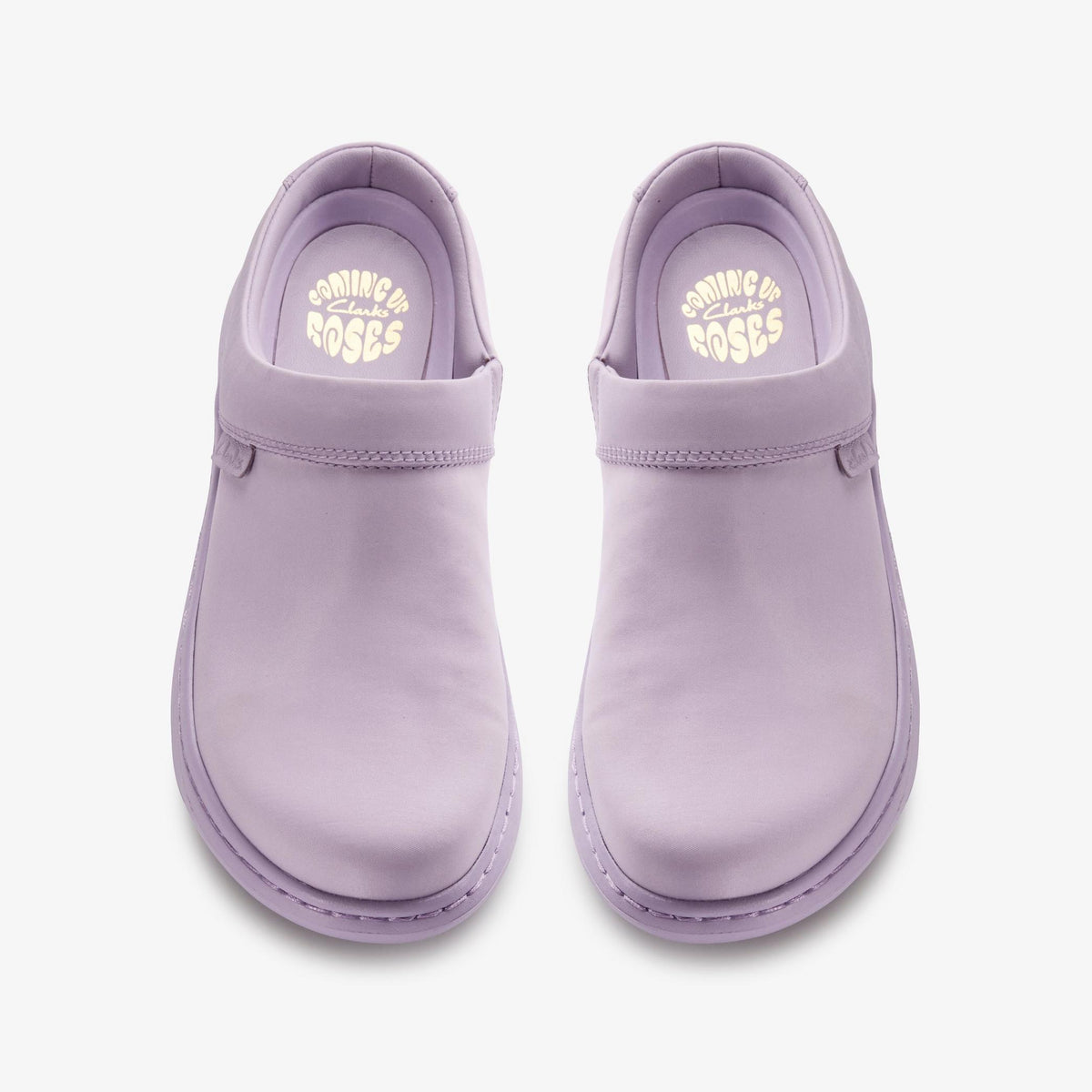 Clarks Originals x Martine Rose Clog 2 Women's Lilac Text Textile 26180947 — top view