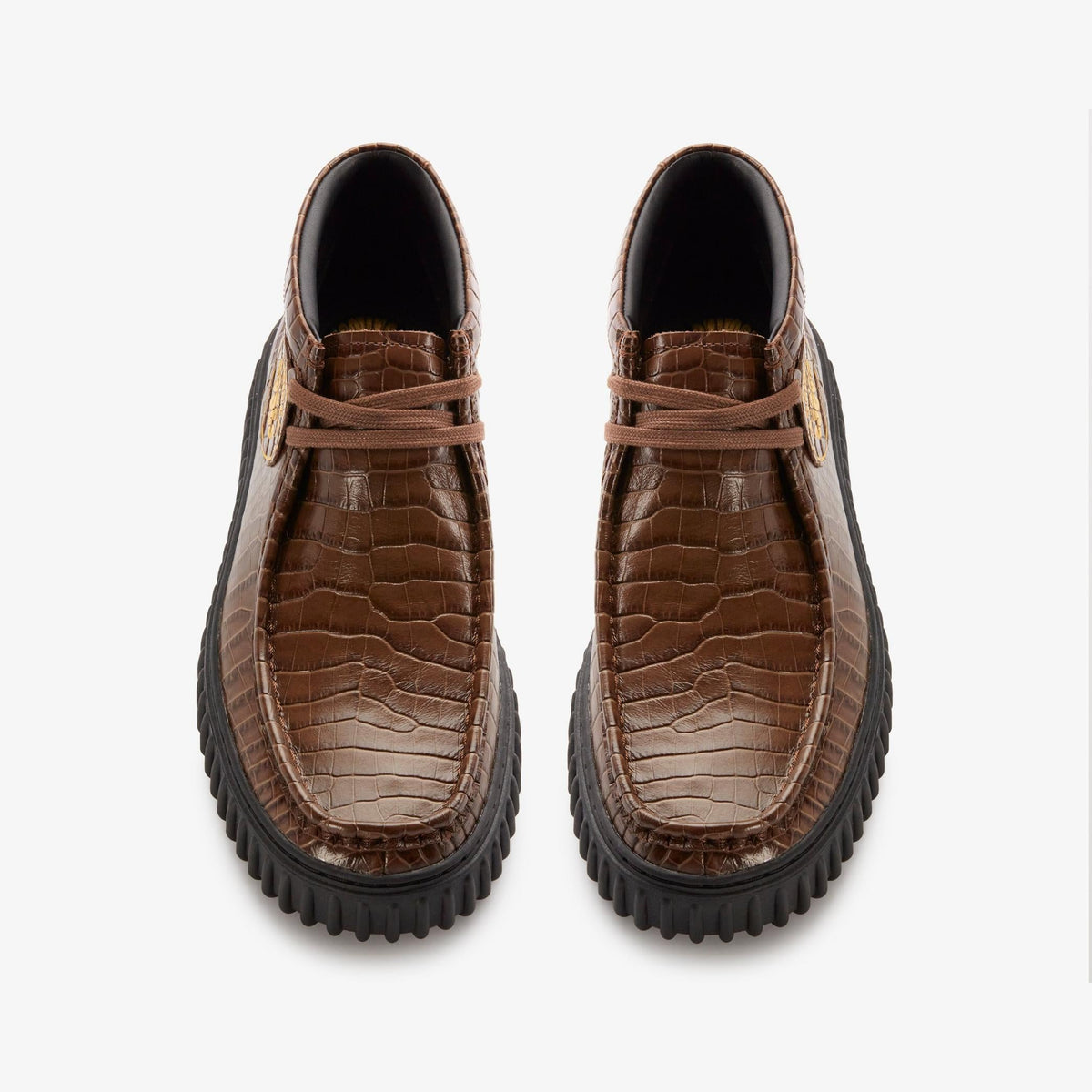 Clarks Originals x Martine Rose Torhill Hi Men's Brown Croc 26180972 — top view