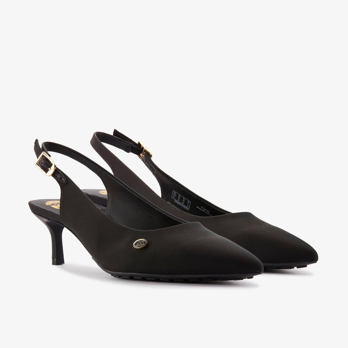 Clarks Originals x Martine Rose Sling 2 Women's Black Text Textile 26180995 — sole view