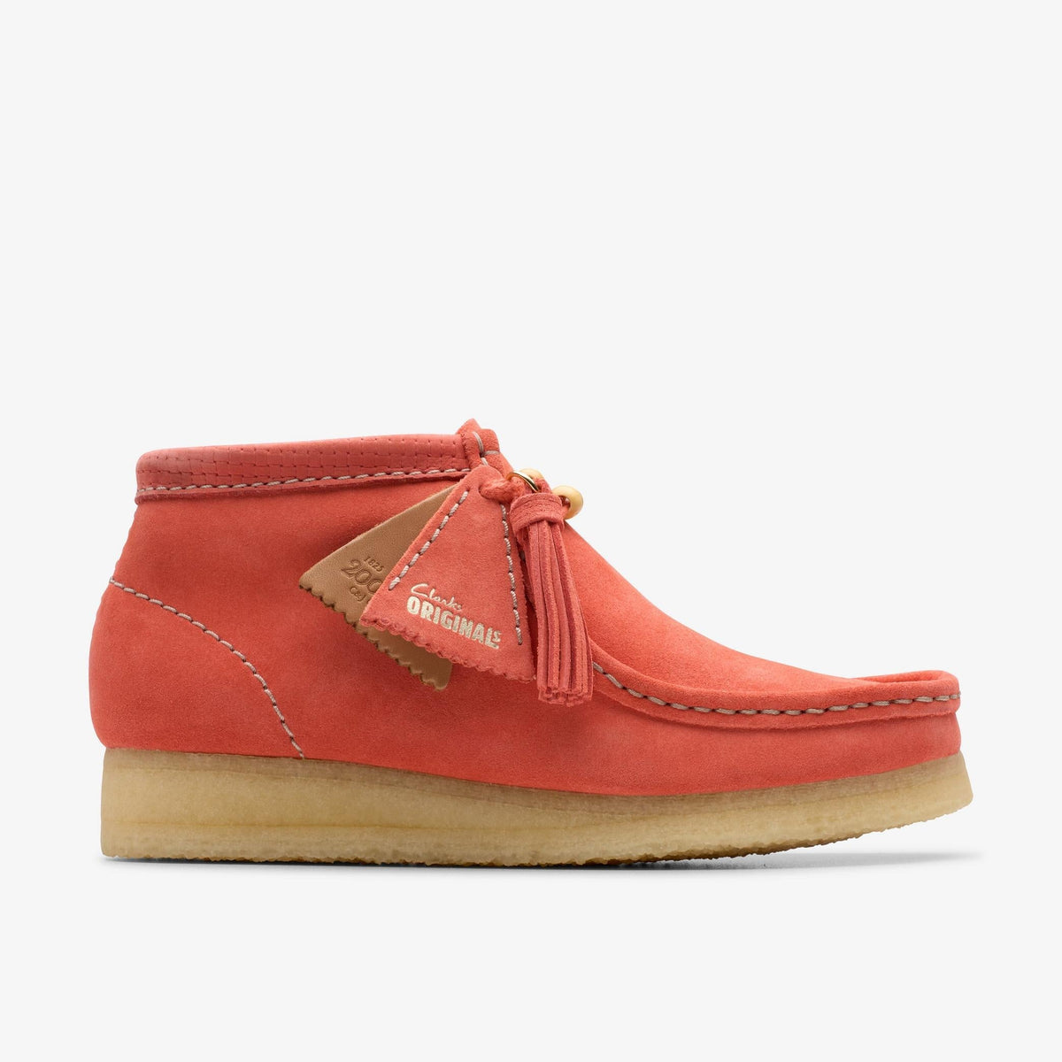 Clarks Originals Wallabee Boot Women's Coral Suede 26181112