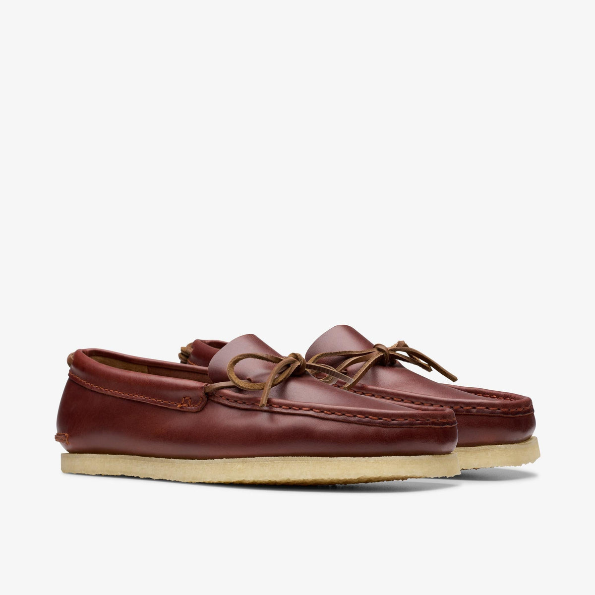 Clarks Godney Mocc Men's British Tan Leather 26181124 — sole view