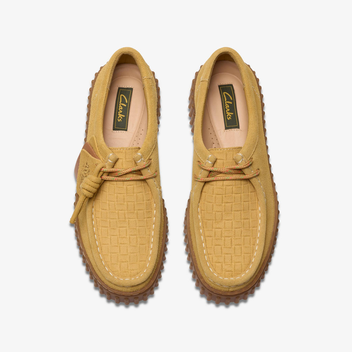 Clarks Torhill Bee Women's Golden Tan Suede 26181188 — top view