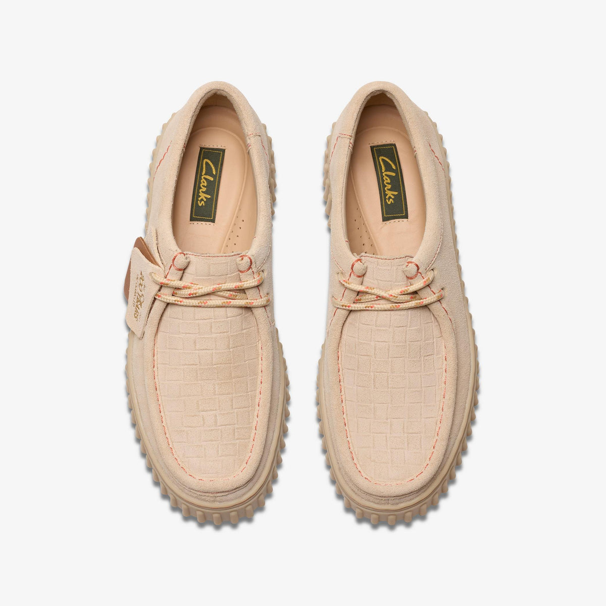 Clarks Torhill Bee Women's Ecru Suede 26181191 — top view
