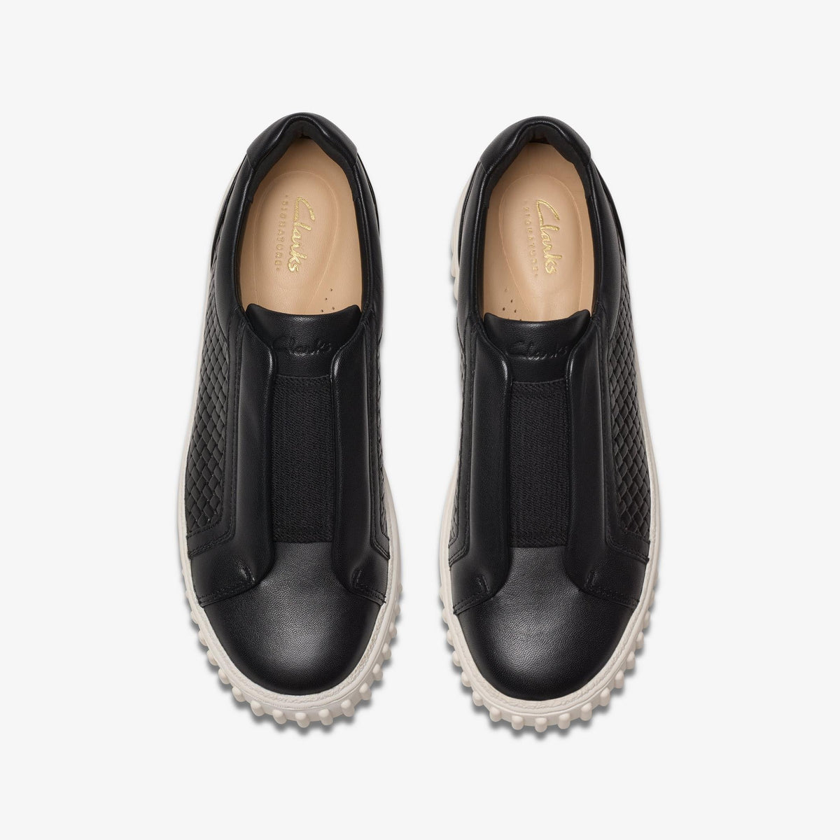 Clarks Mayhill Bay Women's Black Leather 26181205 — top view