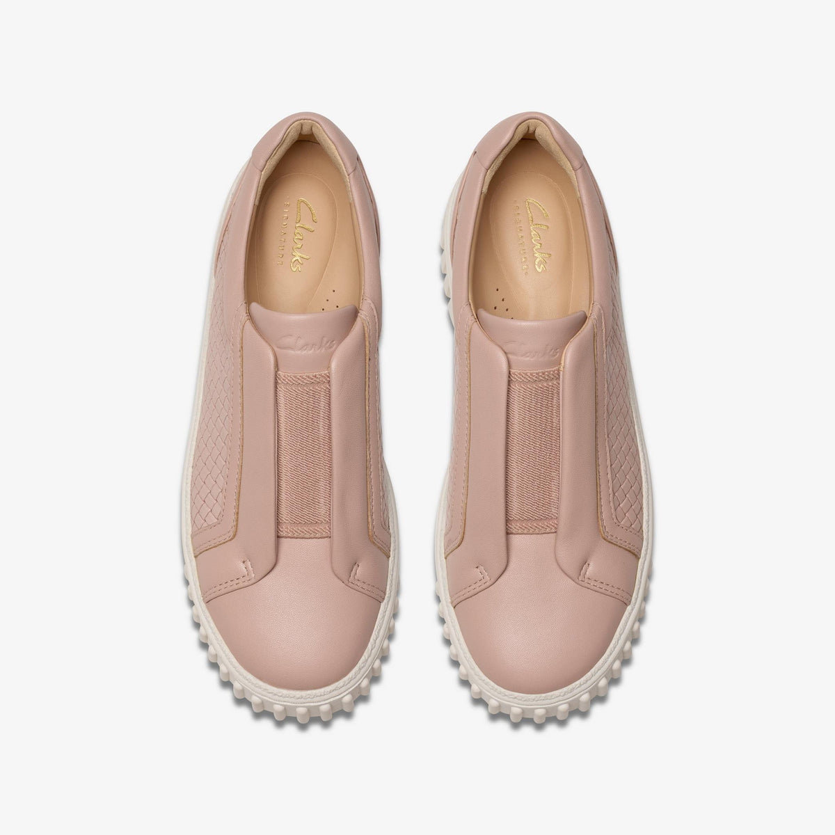 Clarks Mayhill Bay Women's Light Pink Leather 26181206 — top view
