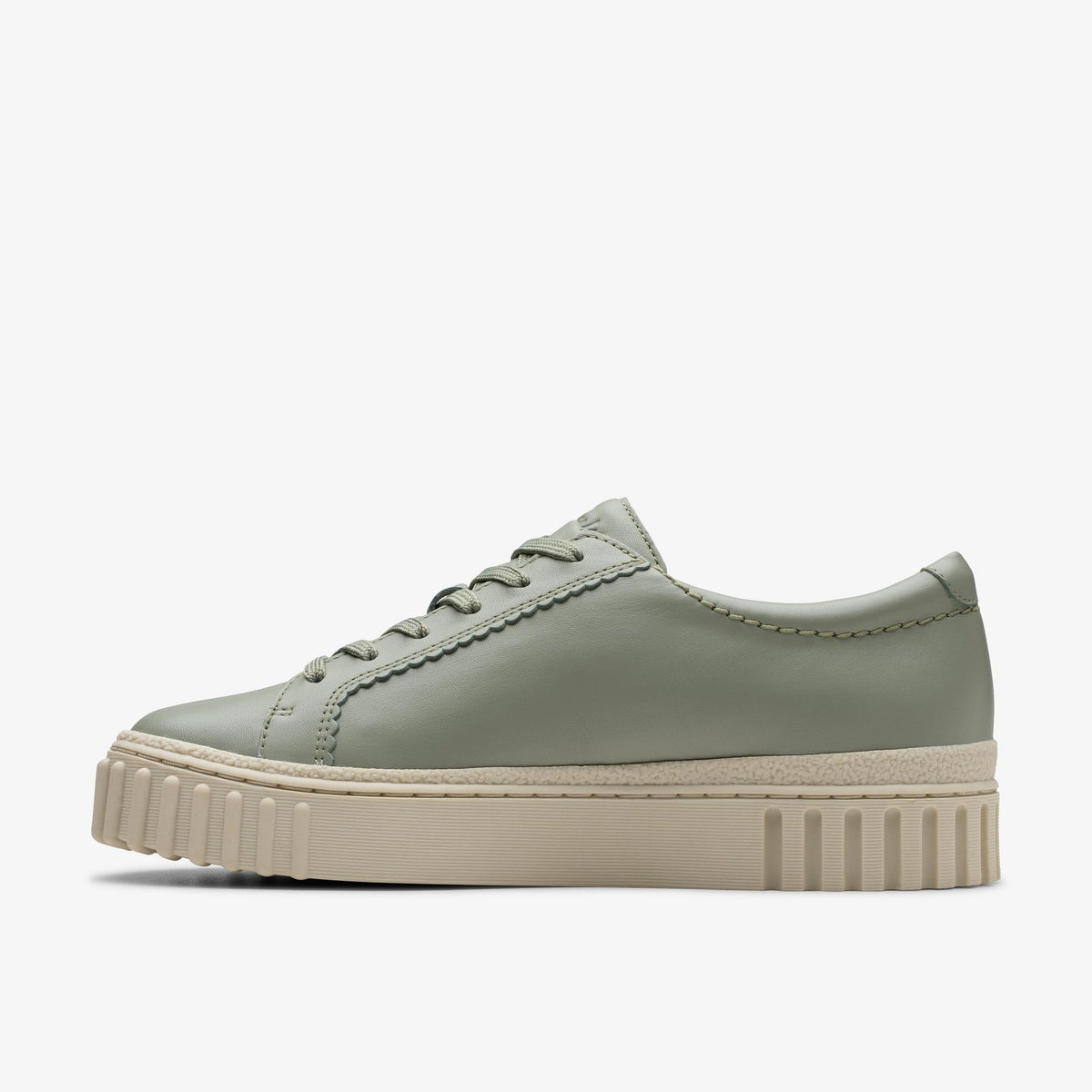 Clarks Mayhill Walk Women's Light Green Leather 26181208 — side view