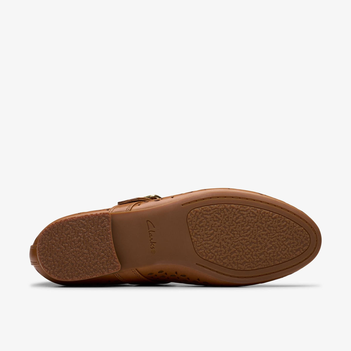 Clarks Fawna Jane Women's Tan Leather 26181228 — rear view