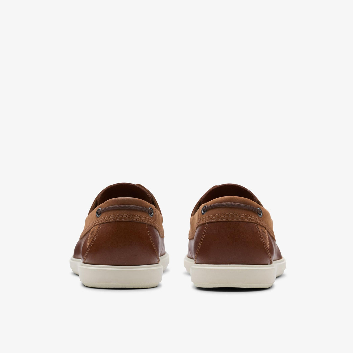 Clarks Bratton Boat Men's Dark Tan Leather 26181273 — detail view