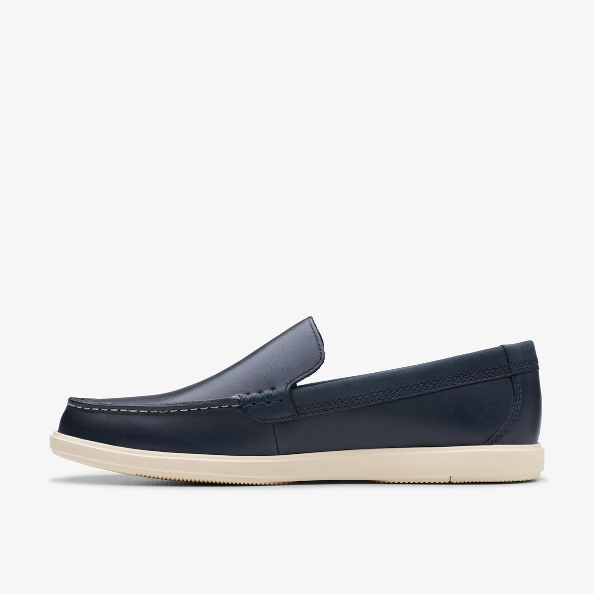 Clarks Bratton Loafer Men's Navy Leather 26181278 — side view