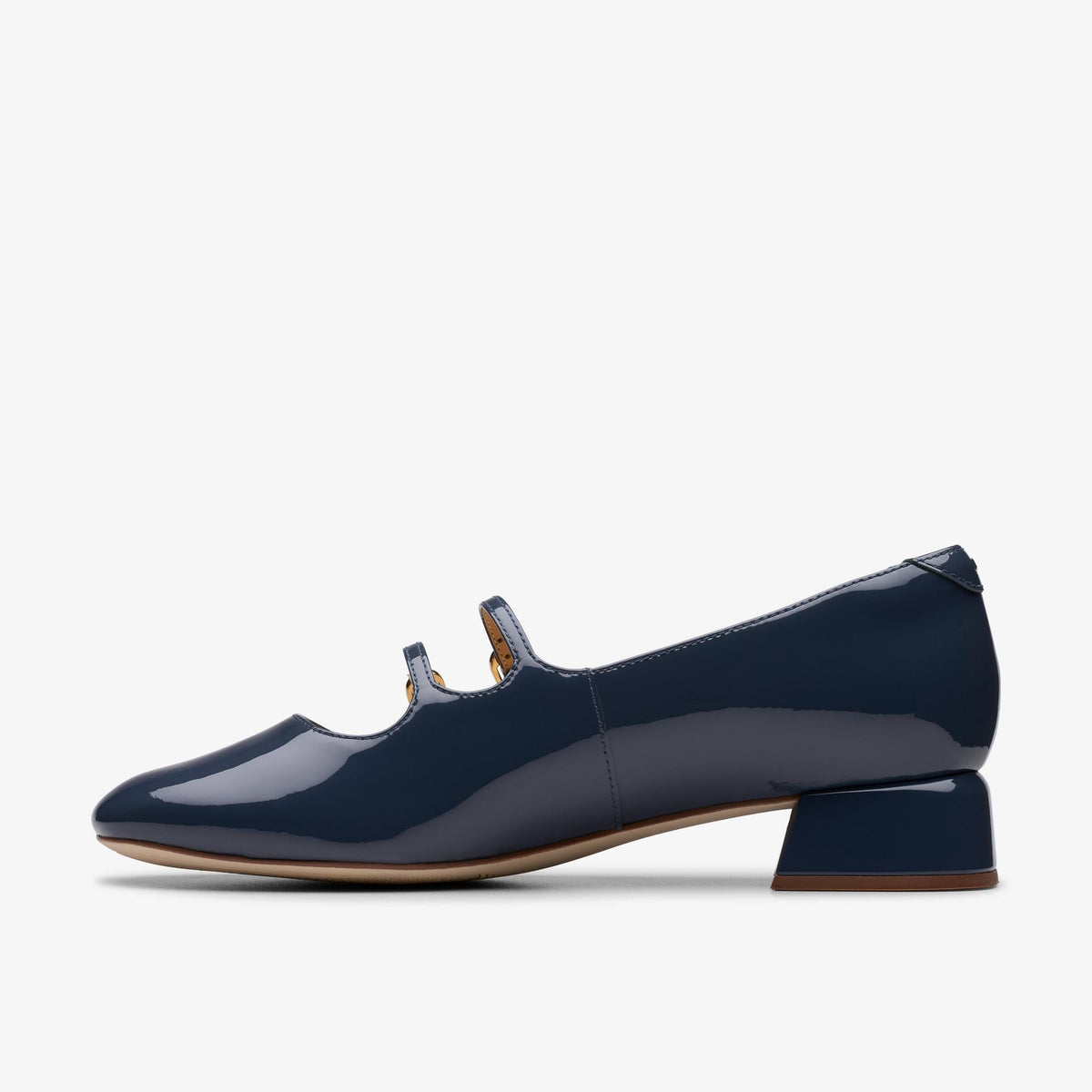 Clarks Daiss30 Shine Women's Navy Patent 26181311 — side view