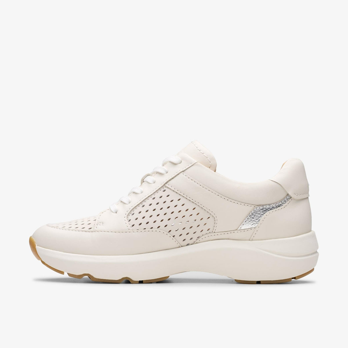 Clarks Tivoli Walk Women's Off White Combi 26181361 — side view