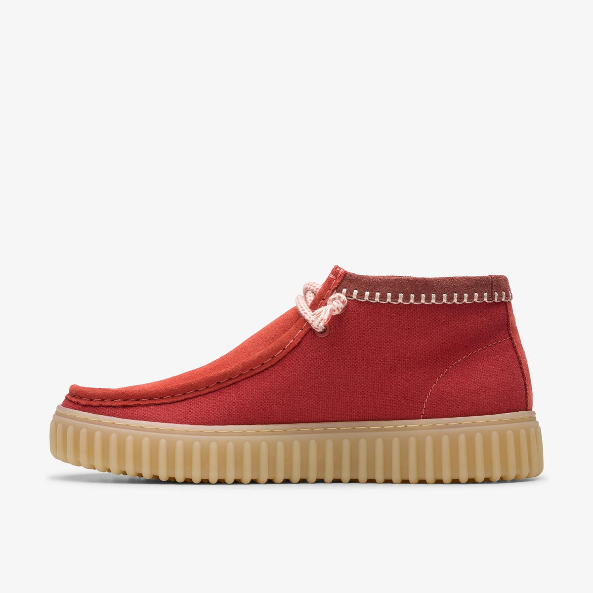 Clarks Torhill Hi Men's Red Combi 26181384 — side view