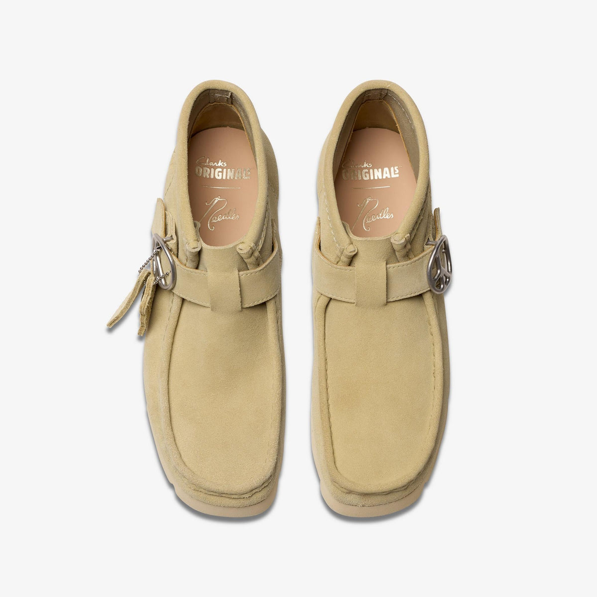 Clarks Walla Strap Boot Men's Maple Suede 26181482 — top view
