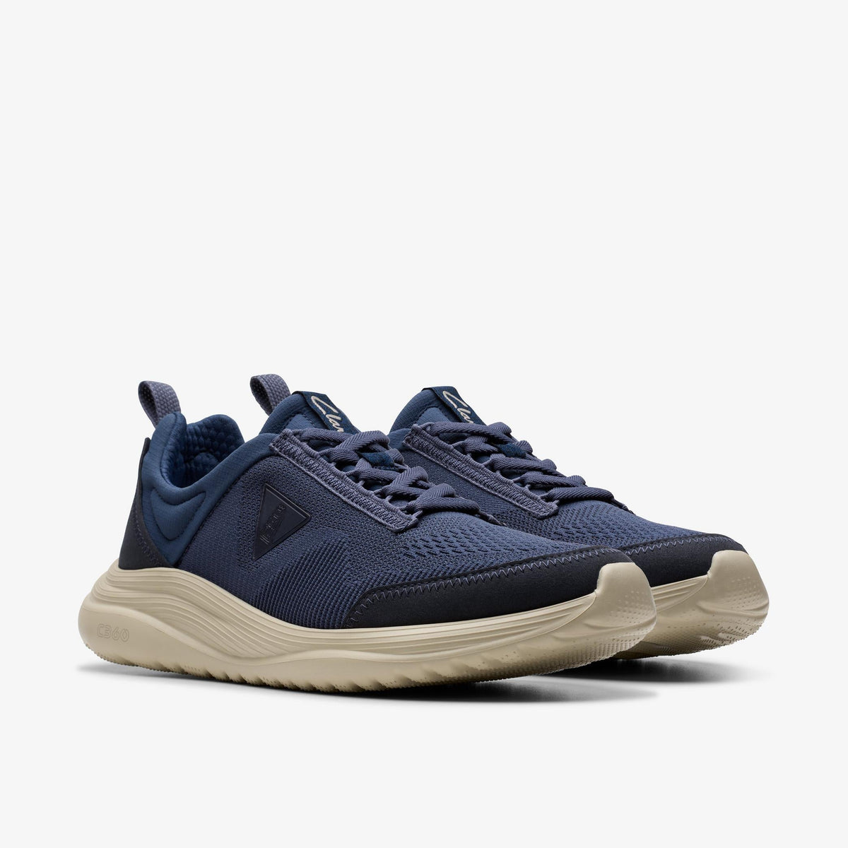 Clarks Lt 360 Lo Men's Navy Combination 26181639 — sole view