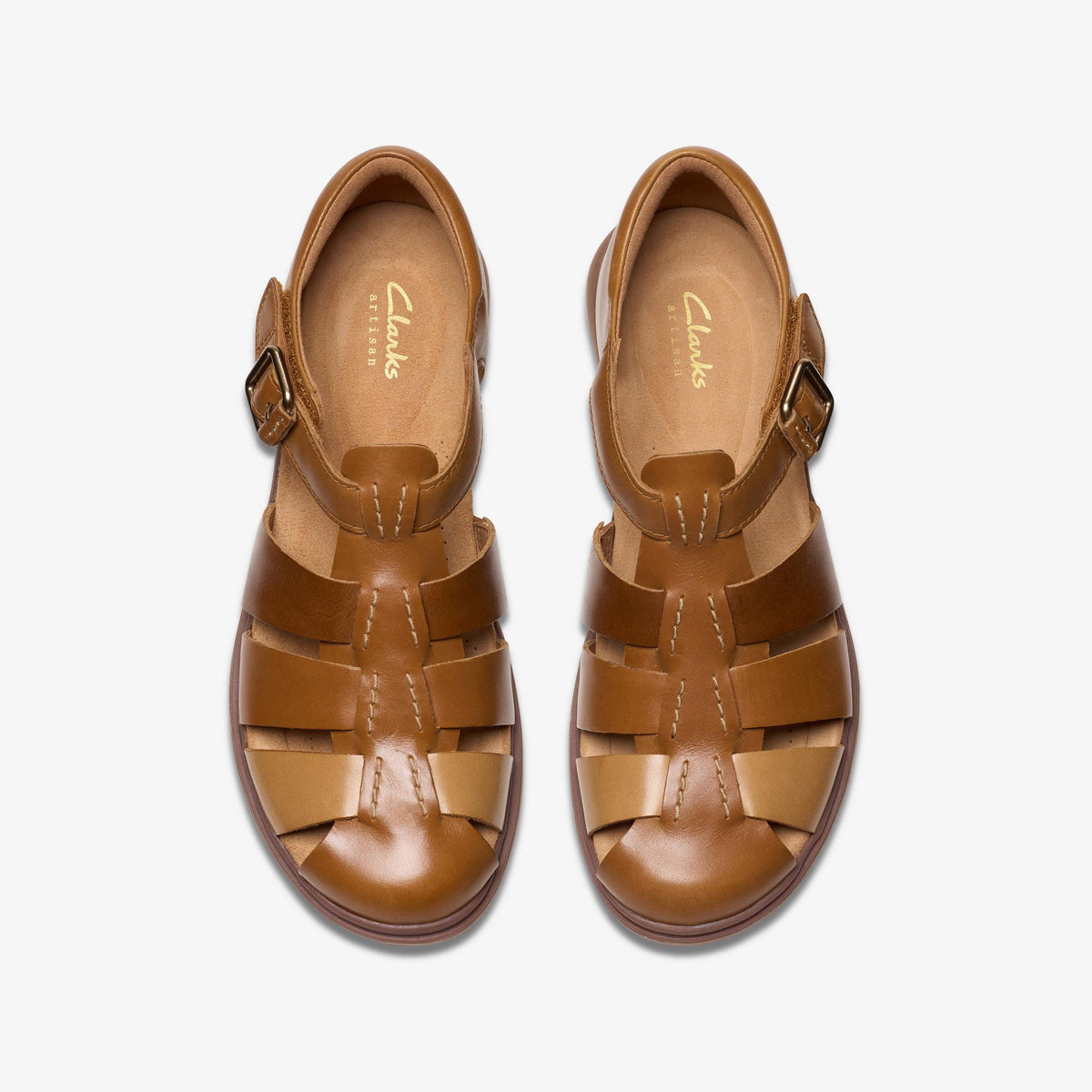 Clarks Certina Sun Women's Dark Tan Combi 26181888 — top view