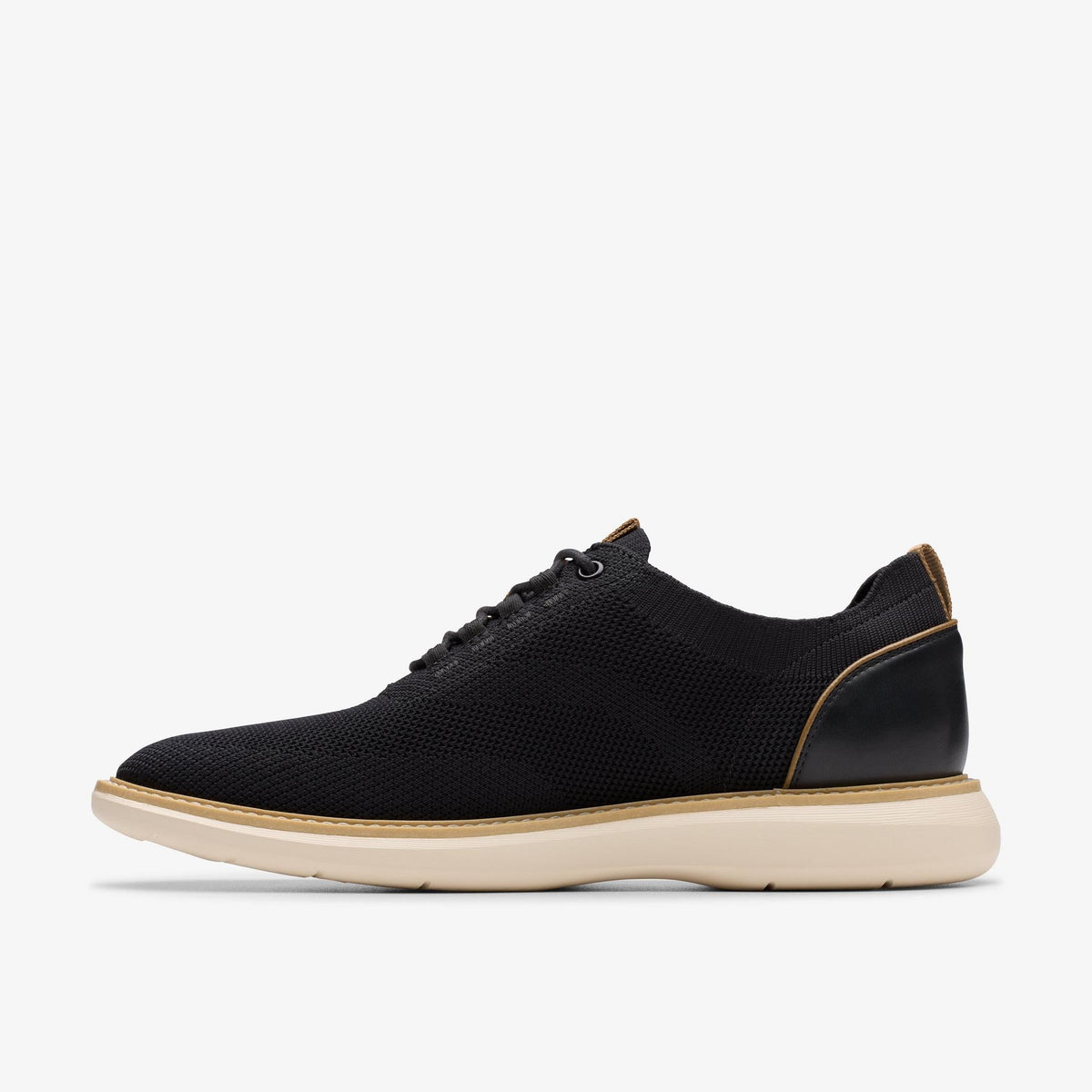 Clarks Brantin Knit Men's Black Knit Textile 26181963 — side view