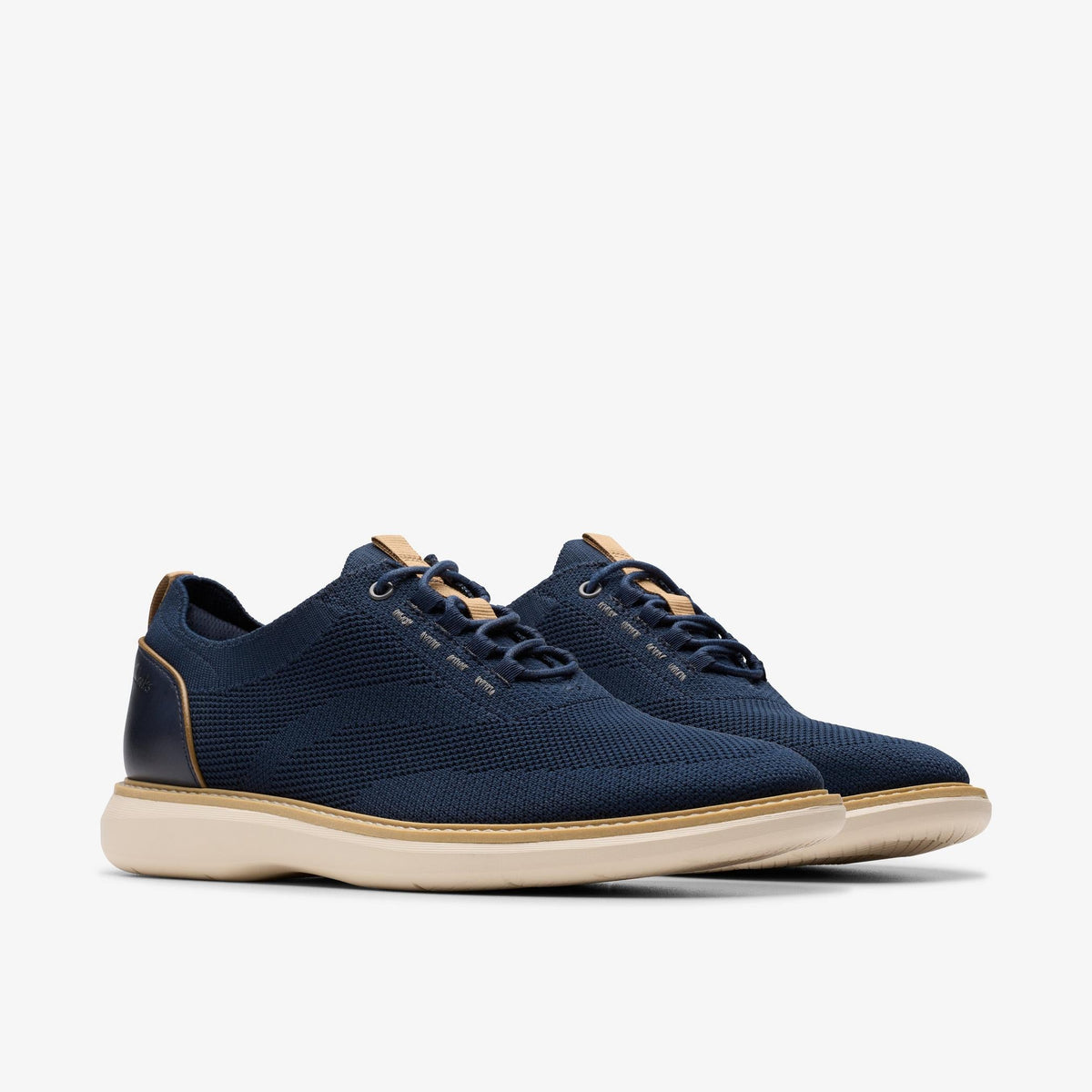 Clarks Brantin Knit Men's Navy Knit Textile 26181965 — sole view