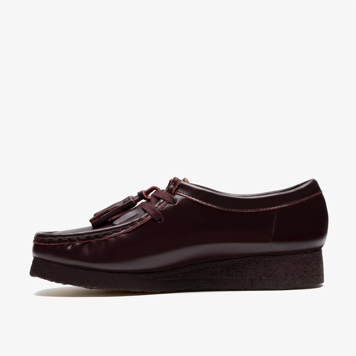Clarks Originals Wallabee Women's Purple Grape Leather 26182744 — side view