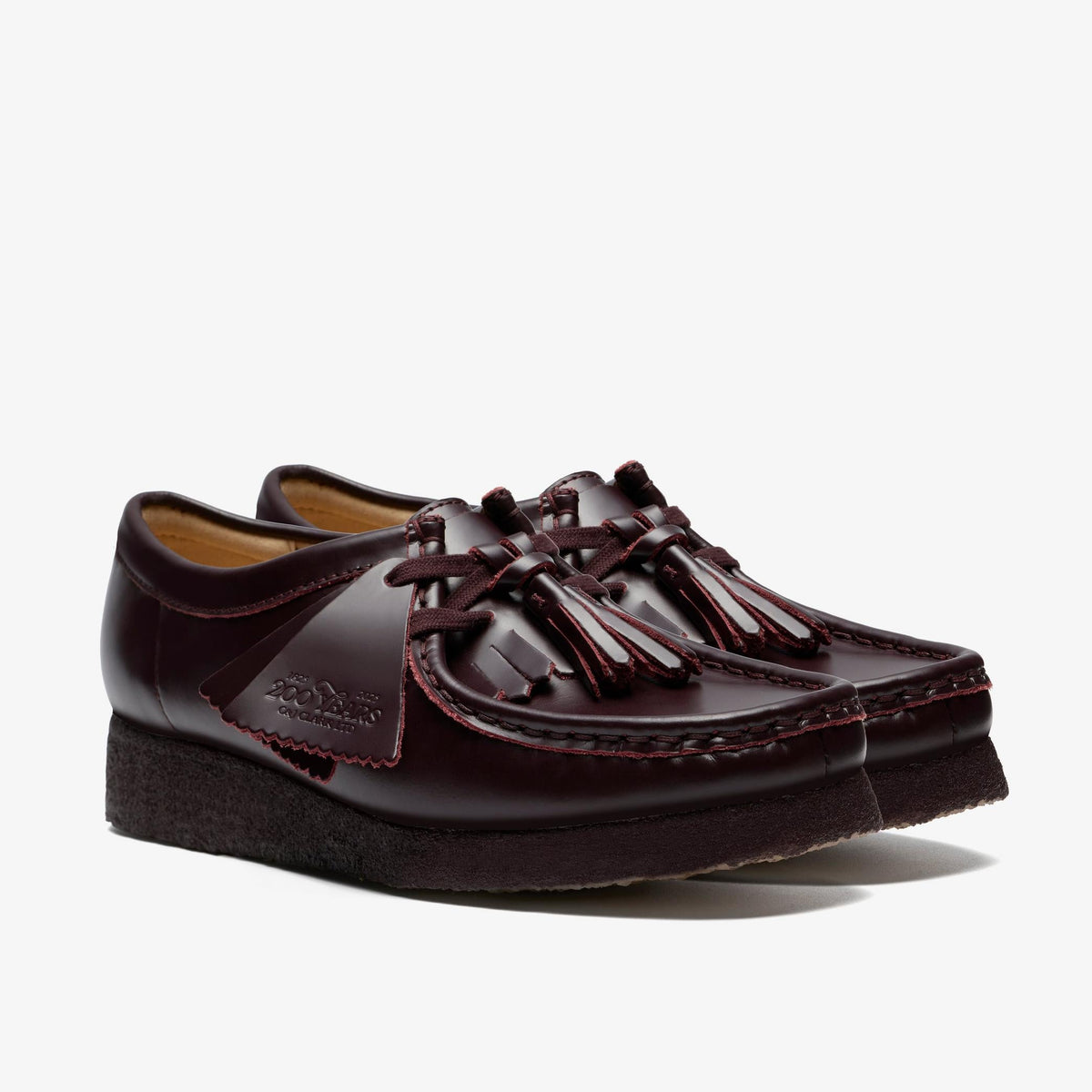 Clarks Originals Wallabee Women's Purple Grape Leather 26182744 — sole view