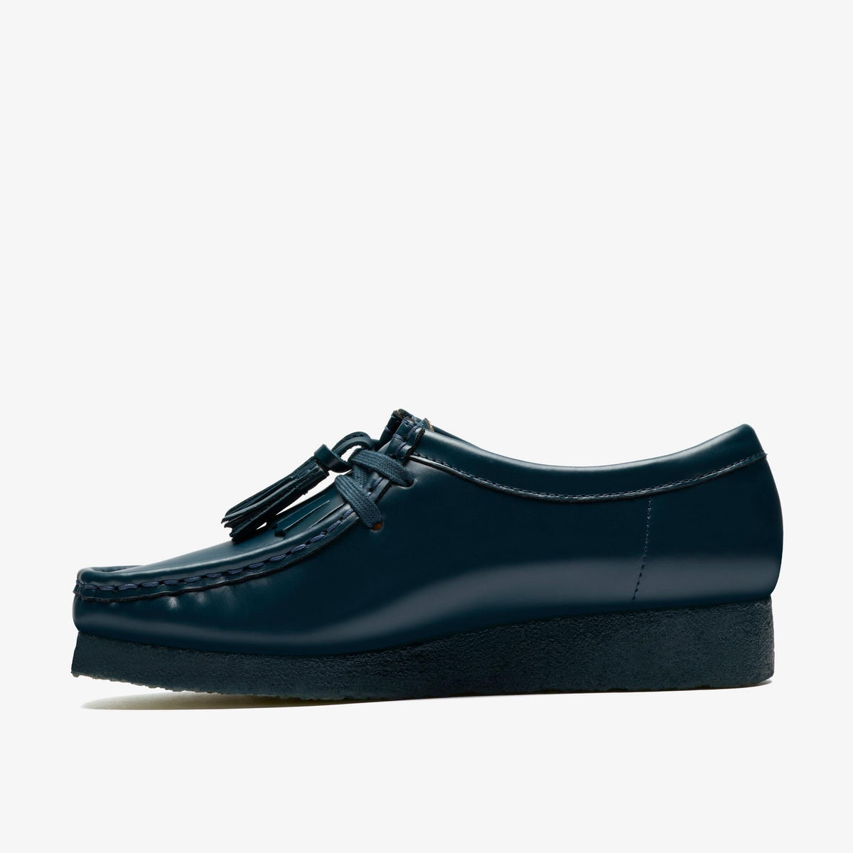 Clarks Originals Wallabee Women's Dark Teal Leather 26182746 — side view