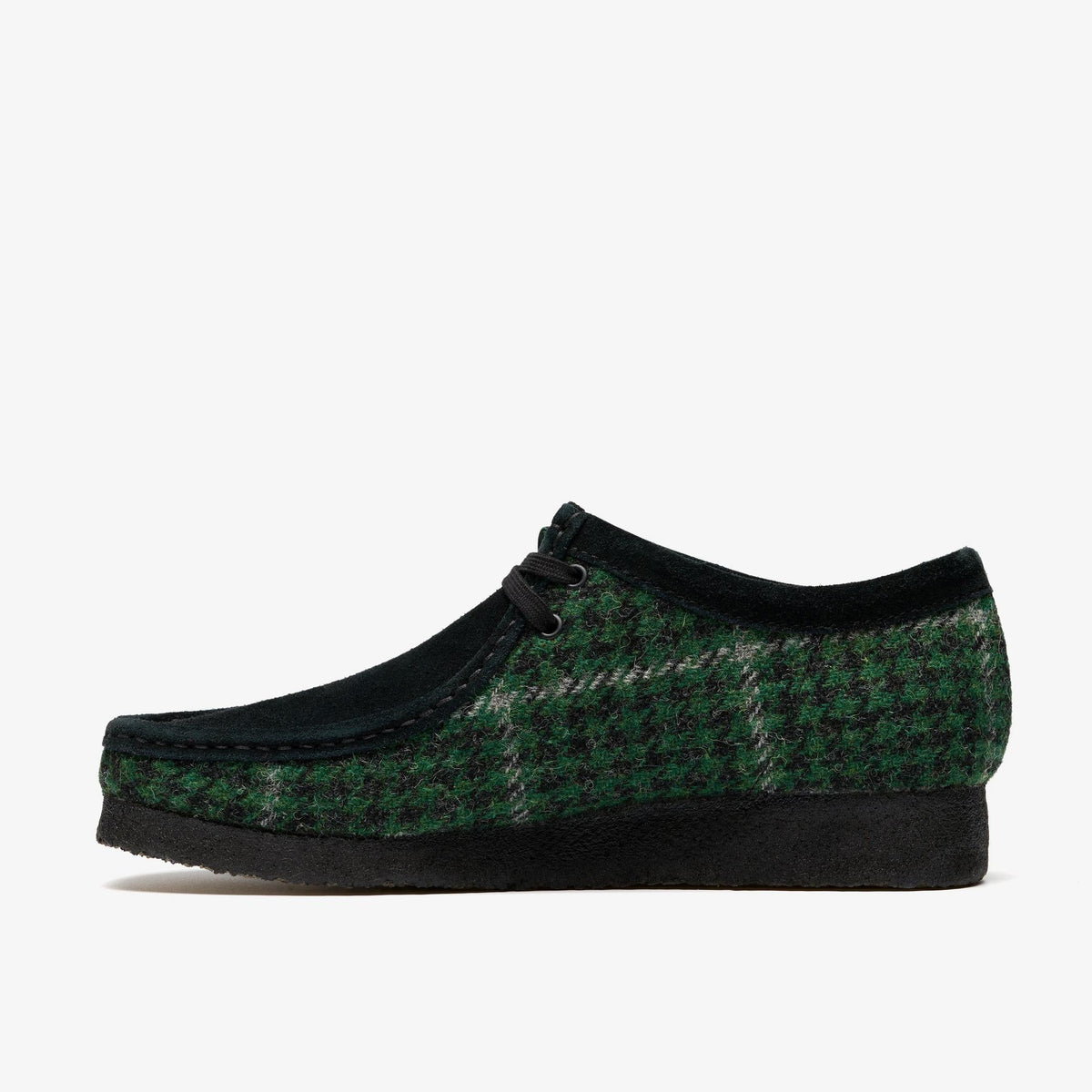 Clarks Originals Wallabee Men's Green Tweed Combination Textile 26182790 — side view