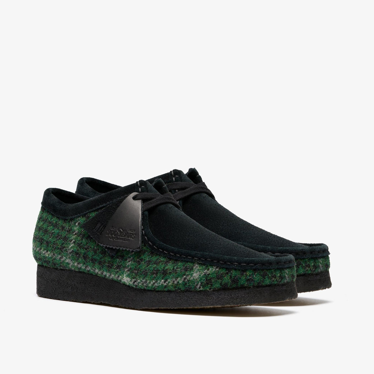 Clarks Originals Wallabee Men's Green Tweed Combination Textile 26182790 — sole view