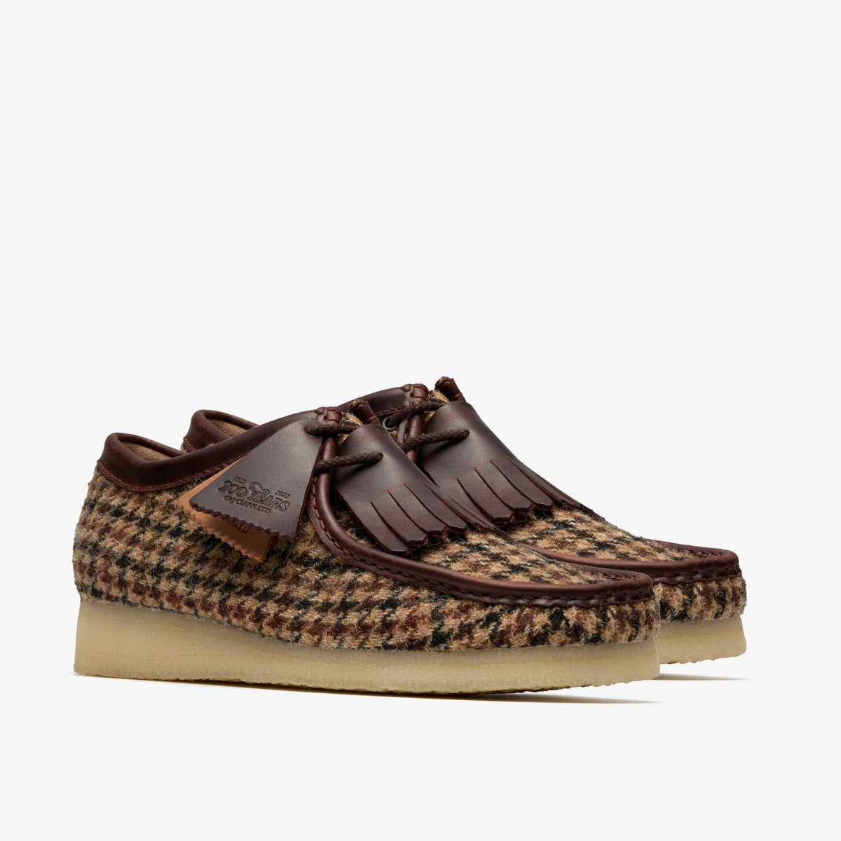 Clarks Originals Wallabee Men's Brown Tweed Textile 26182791 — sole view