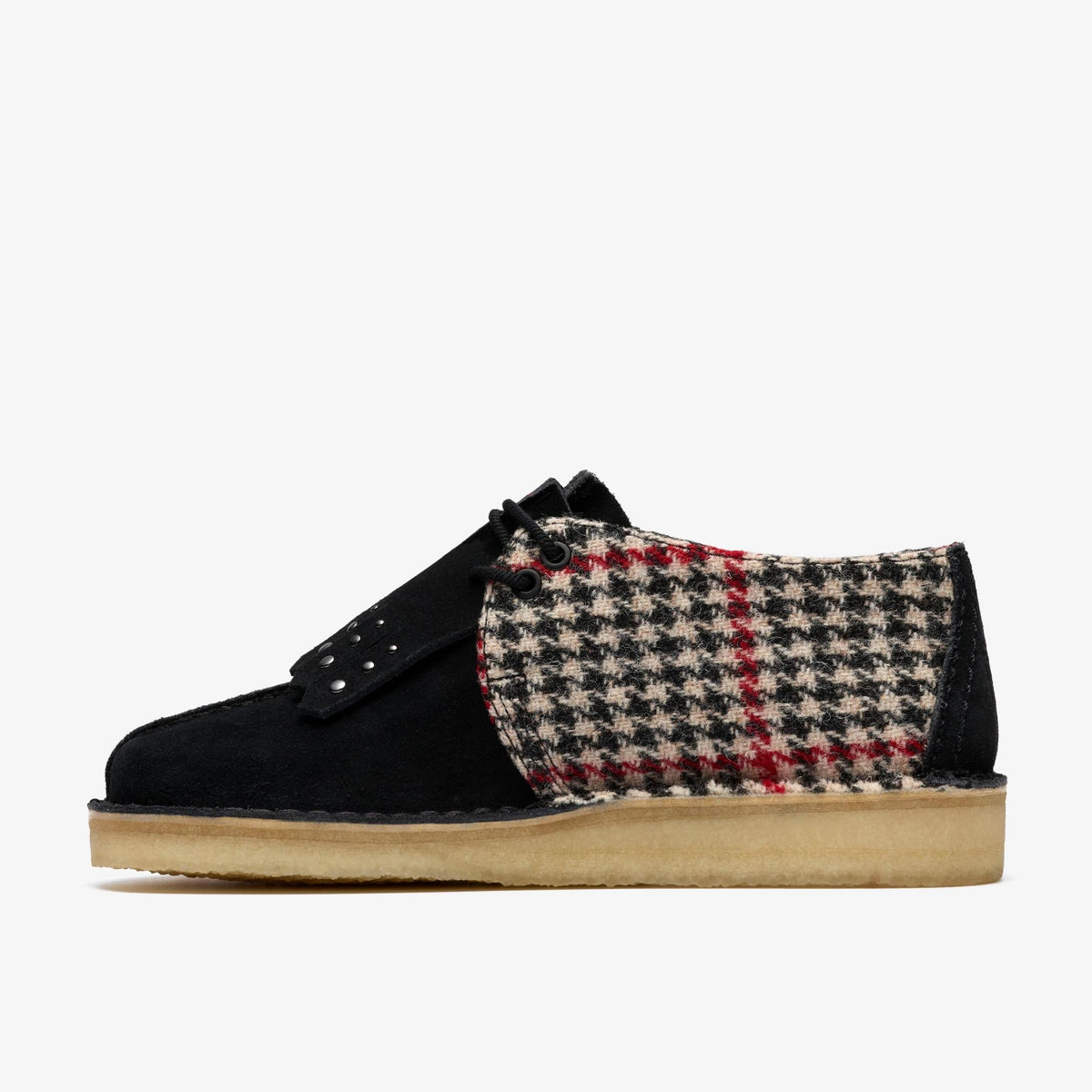 Clarks Originals Desert Trek Women's Black Tweedcombi Textile 26182799 — side view