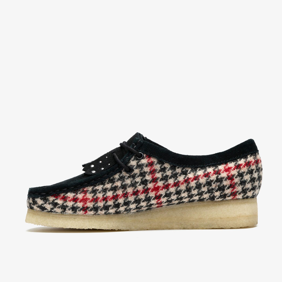 Clarks Originals Wallabee Women's Black Tweedcombi Textile 26182802 — side view