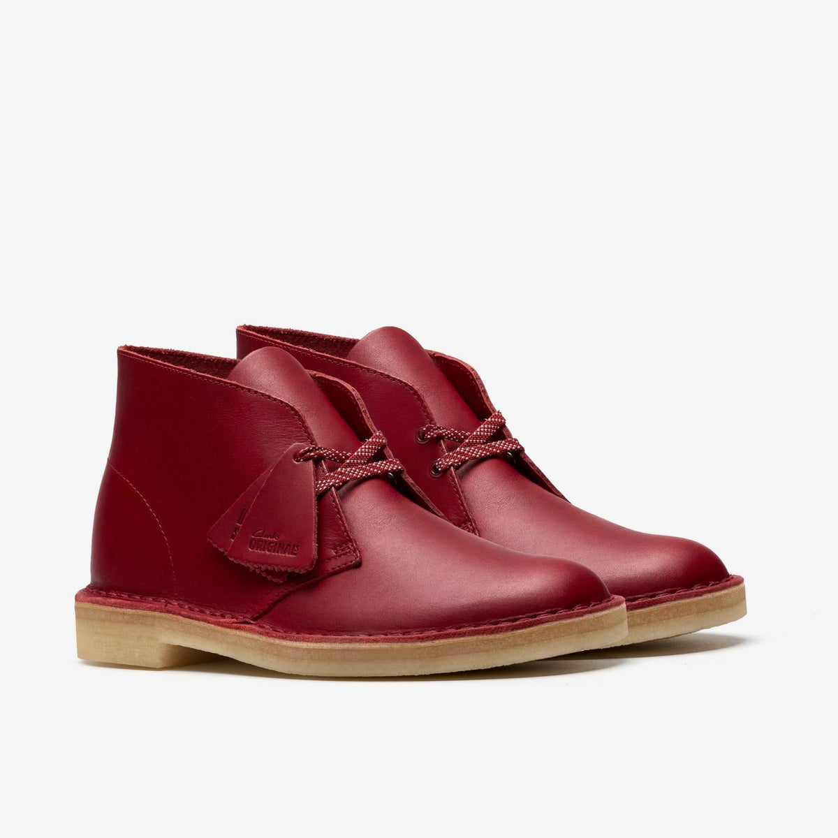 Clarks Originals Desert Boot Men's Dark Red Leather 26182825 — sole view