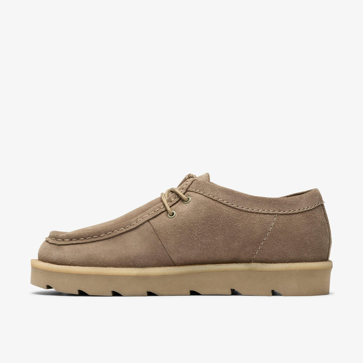 Clarks Meare Walla Men's Smoke Grey Suede 26182841 — side view