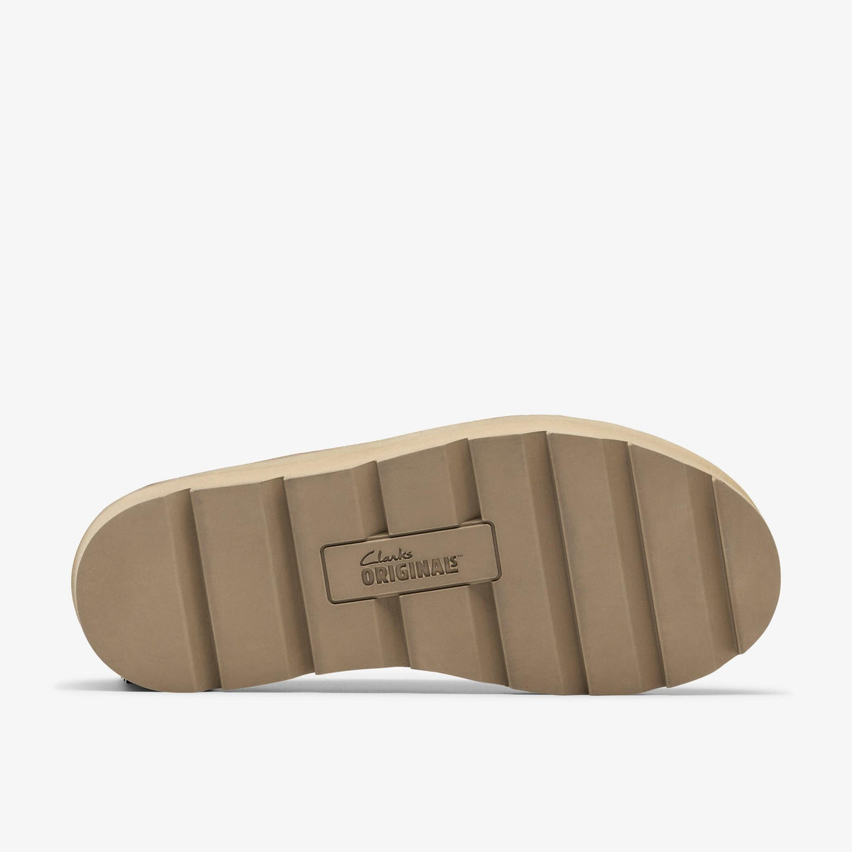 Clarks Meare Walla Men's Smoke Grey Suede 26182841 — rear view