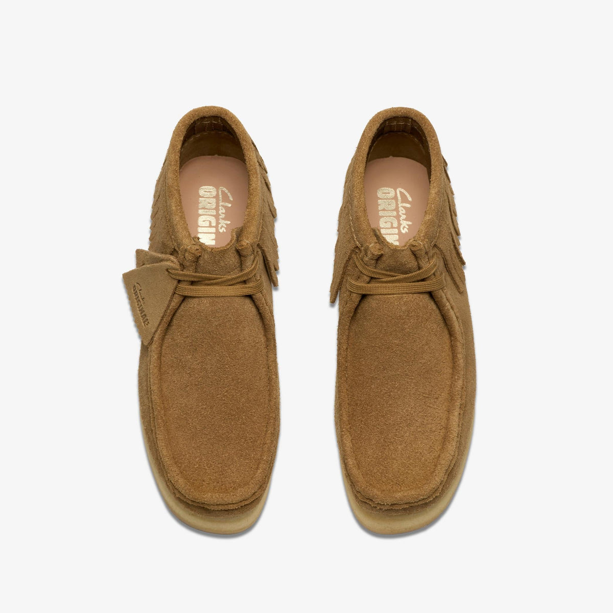 Clarks Wb Wedge Fringe Women's Light Tan 26182855 — top view